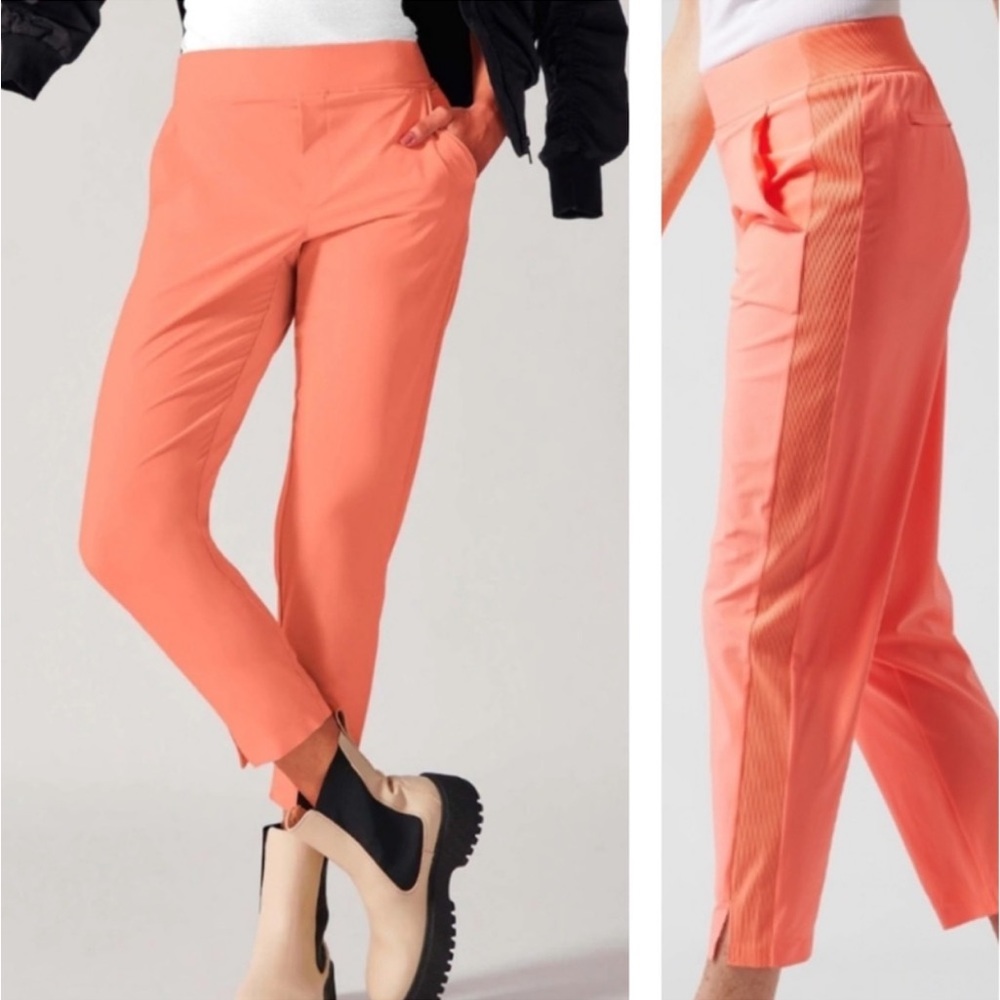 Athleta NEW Coral Pink Brooklyn Ankle Pant Soft Stretch Fabric Size 8